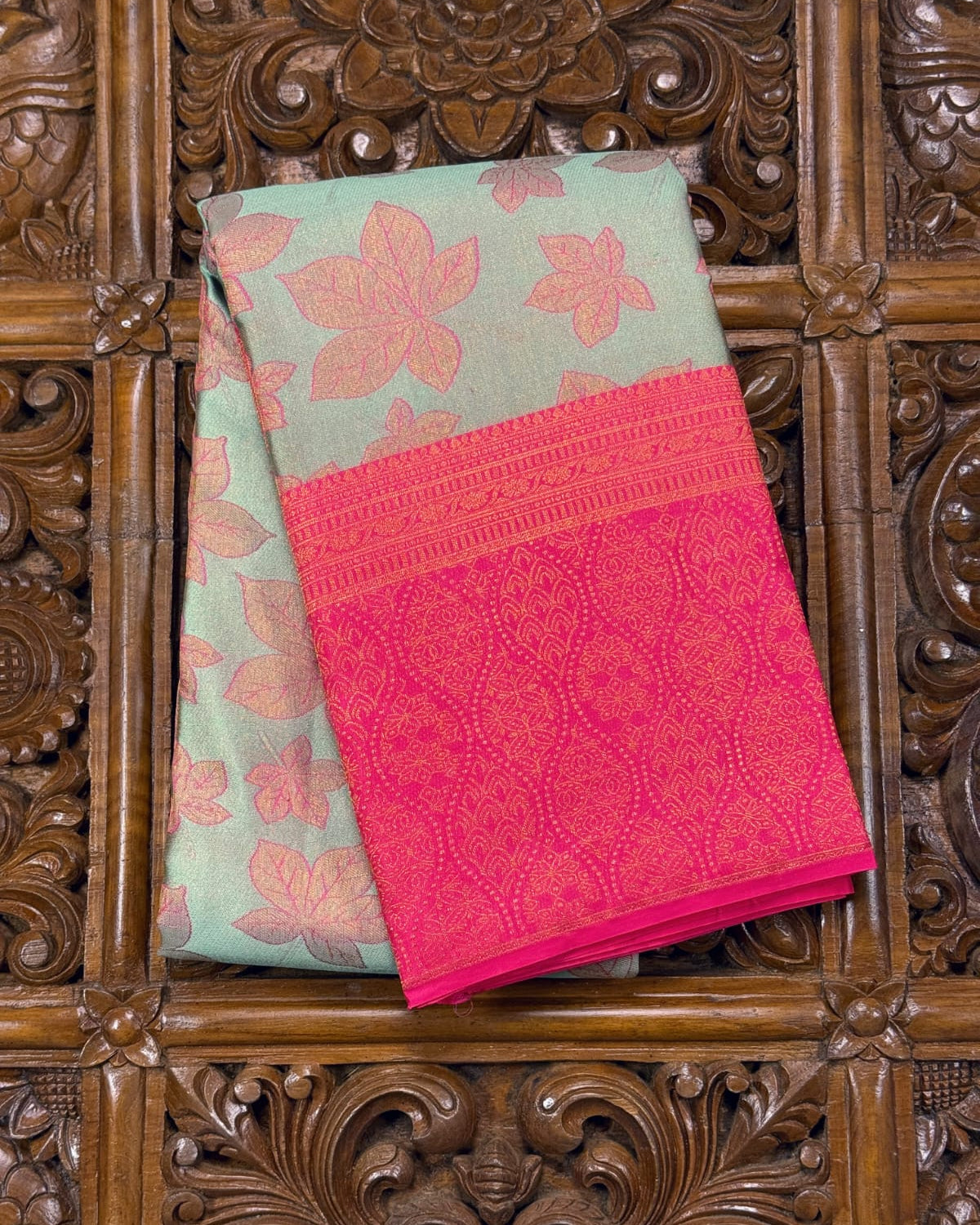Green Brocade Pure Silk Kanjivaram Saree