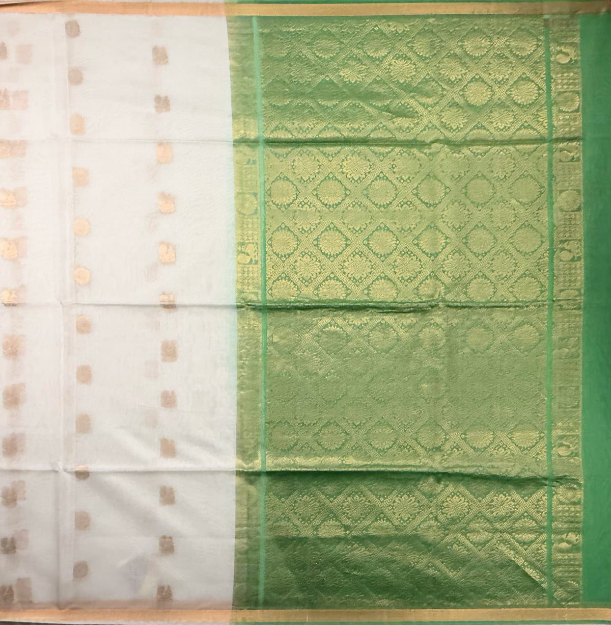 Green Silk Cotton Saree