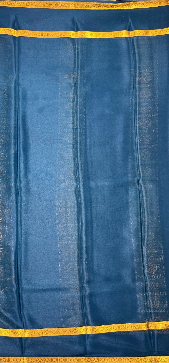 Green Mysore Crepe Silk Saree