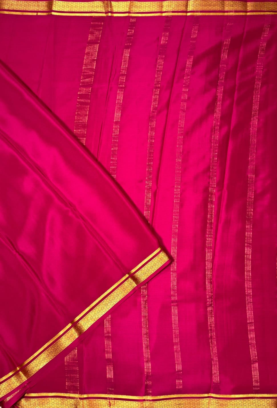 Pink Mysore Crepe Silk Saree