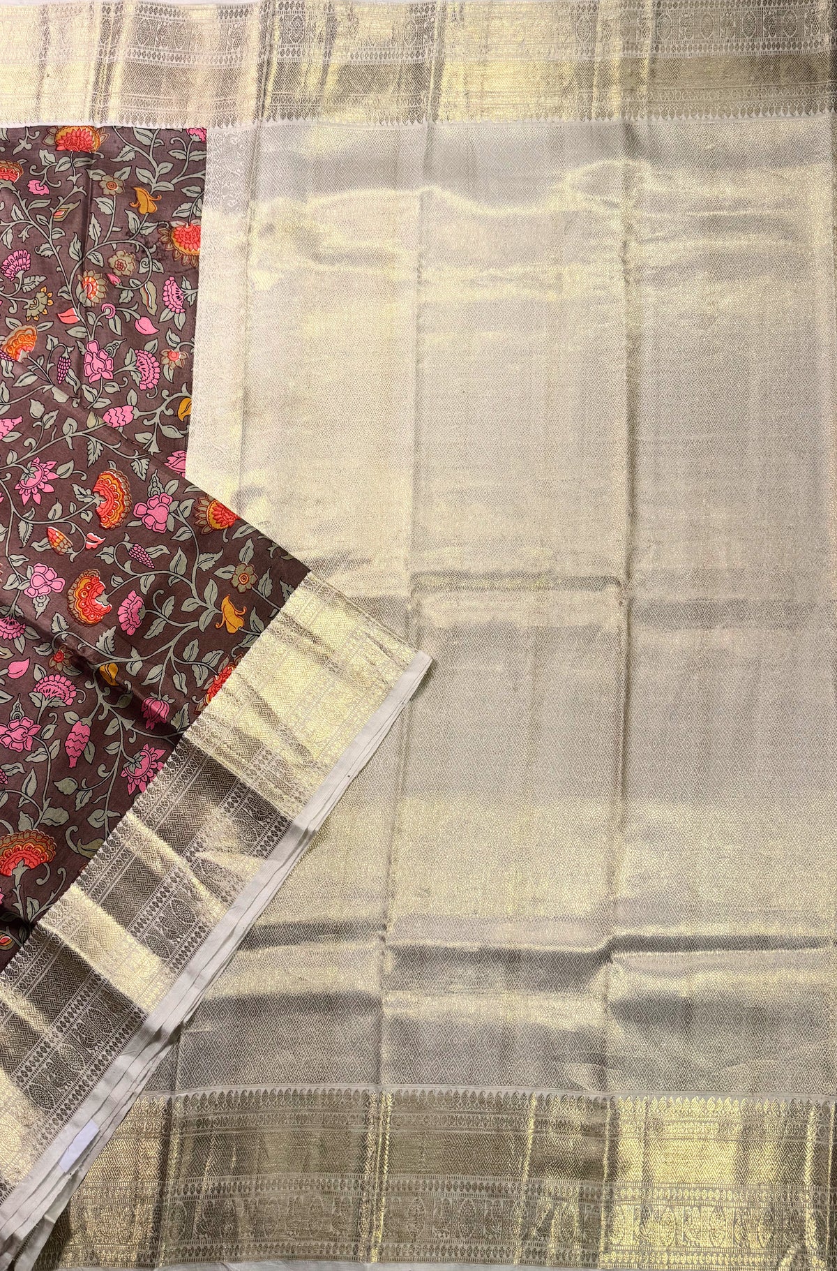 Brown Pure Silk Kanjivaram Saree
