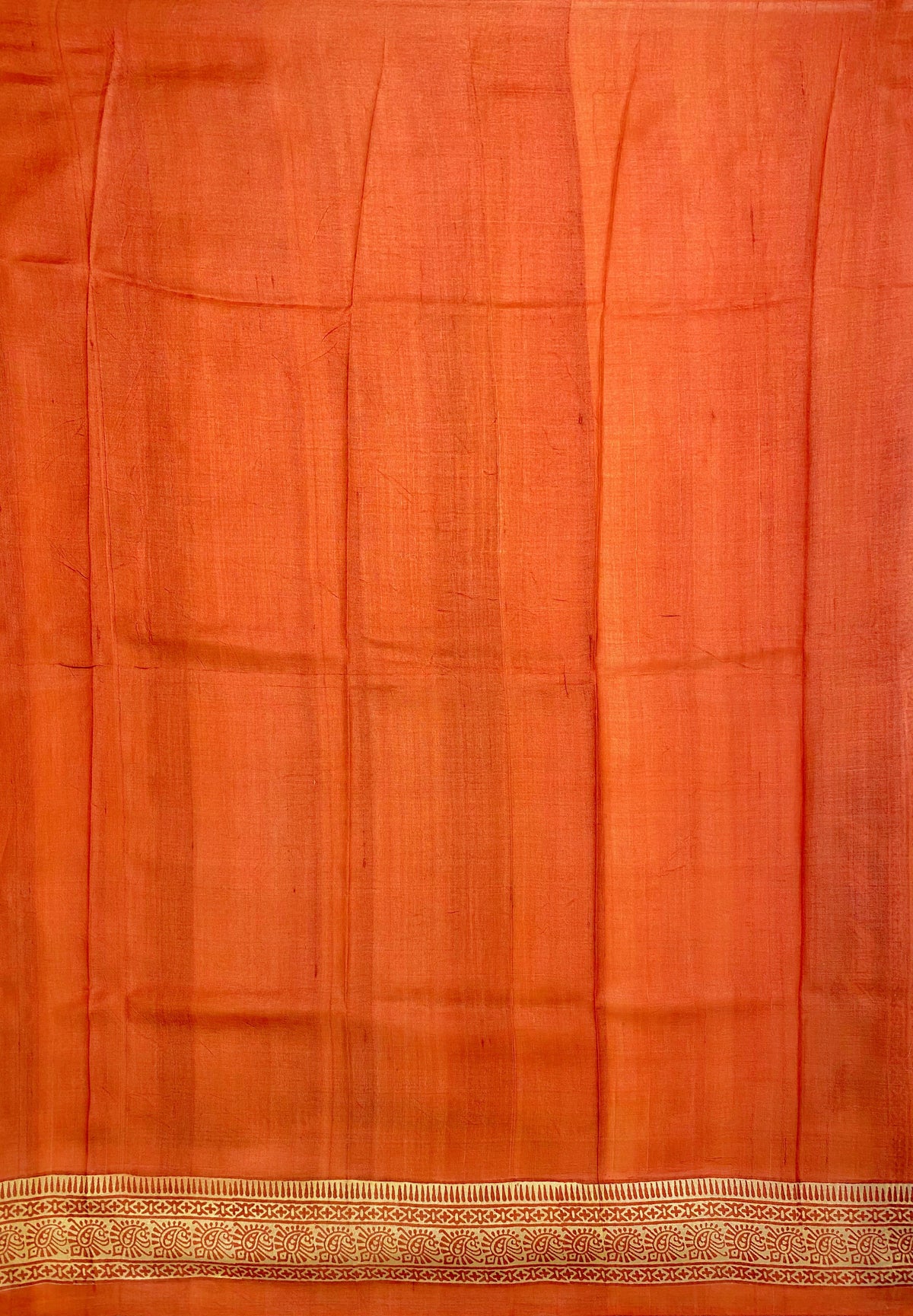 Beige Tussar Silk Saree