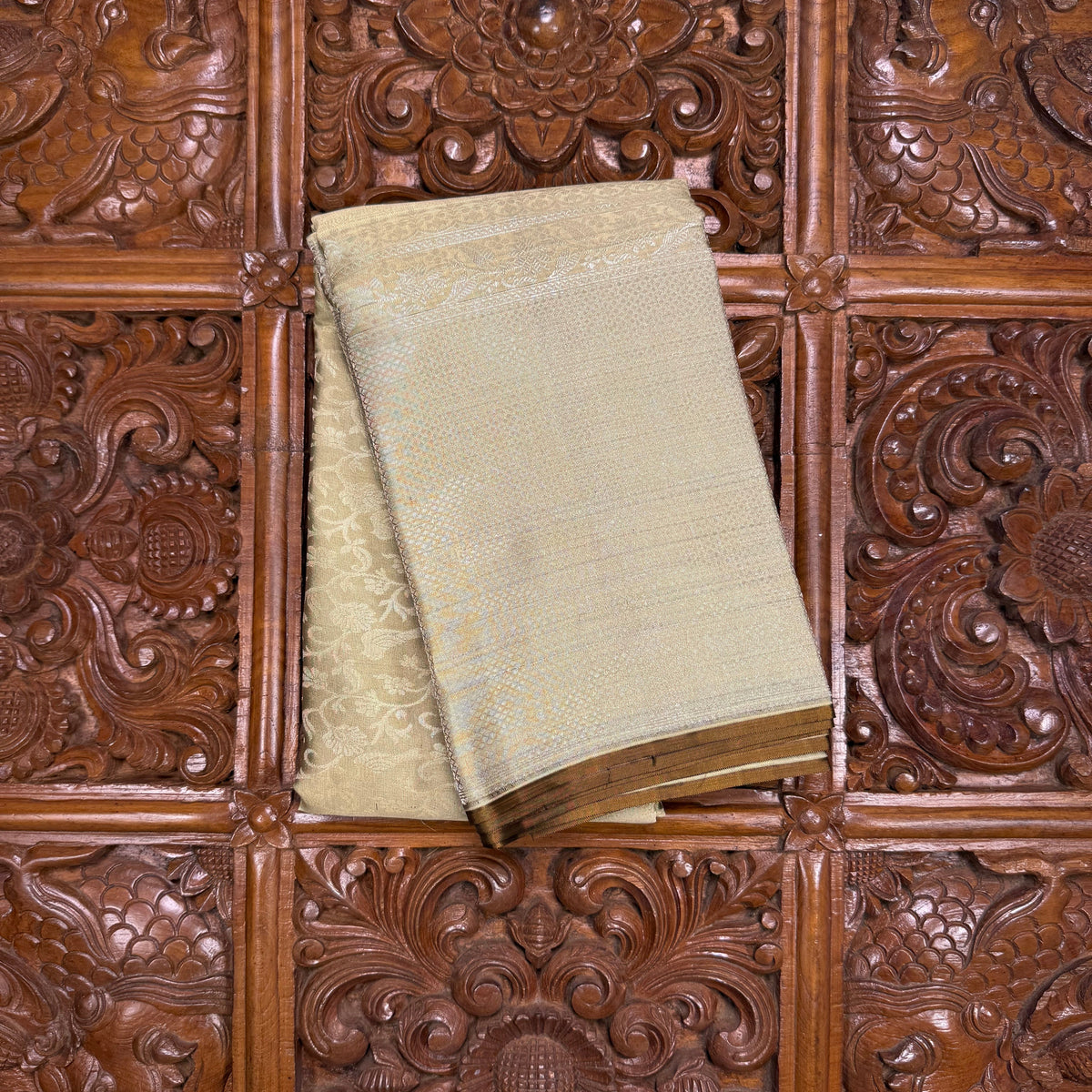 Golden Pure Silk Kanjivaram Saree